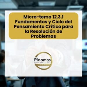 Micro-tema 12.3.1: Fundamentos y Ciclo del Pensamiento Crítico para la Resolución de Problemas