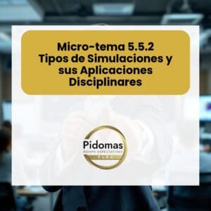 Micro-tema 5.5.2: Tipos de Simulaciones y sus Aplicaciones Disciplinares