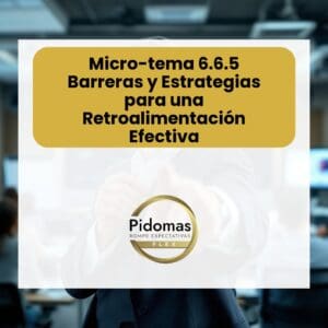 Micro-tema 6.6.5: Barreras y Estrategias para una Retroalimentación Efectiva