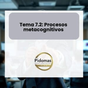 Tema 7.2: Procesos metacognitivos